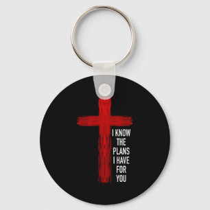 Porte-clés Bible Jésus Croix Verset Chrétien Manches Longues