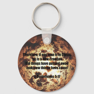 Porte-clés Bible Verse 2 Corinthiens 5:17