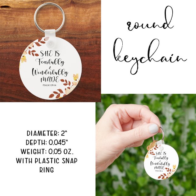 Porte-clés Bible Verse Porte - clé rond (Créateur téléchargé)