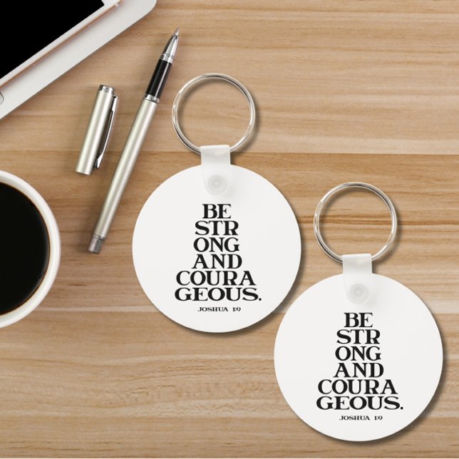 Porte-clés Bible Verse Porte - clé rond (Créateur téléchargé)