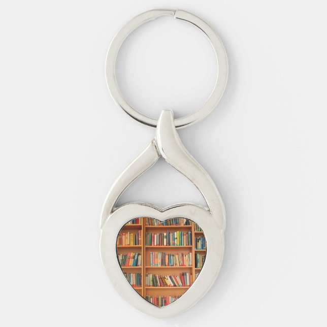 Porte-clés Bibliothèque Livres Librairie Vêtements de livres  (Devant)