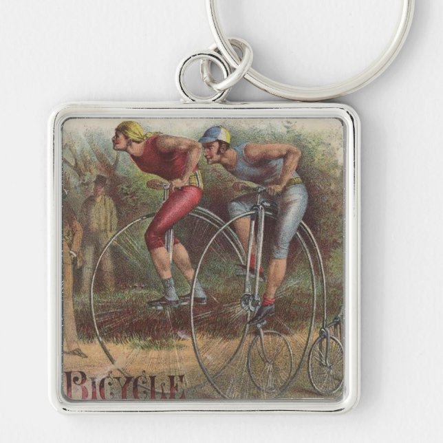 Porte-clés Bicyclettes victoriennes haute roue (Devant)