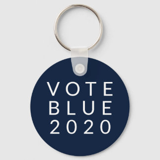 Porte-clés Biden et Harris Vote Blue 2020 Simple Minimal