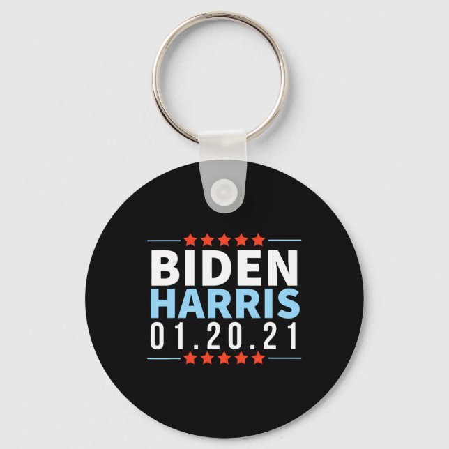 Porte-clés Biden Harris Janvier 2021 Victoire électorale Inau (Recto)