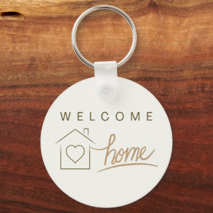 Porte-clés Bienvenue Accueil Immobilier Client Budget minimal