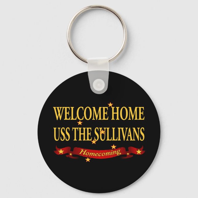 Porte-clés Bienvenue Accueil USS Les Sullivas (Recto)