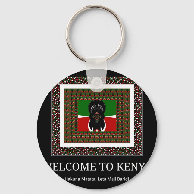 Porte-clés Bienvenue sur Magical Kenya : Hakuna Matata (Recto)