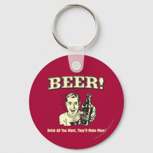 Porte-clés Bière : Buvez tout ce qu'ils veulent
