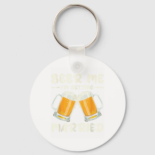 Porte-clés Bière Moi Je Deviens Marié Marié Marié Groom Bache (Recto)