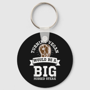 Porte-clés Big Missing Steak Funny Meat Mater Barbecue Anti V