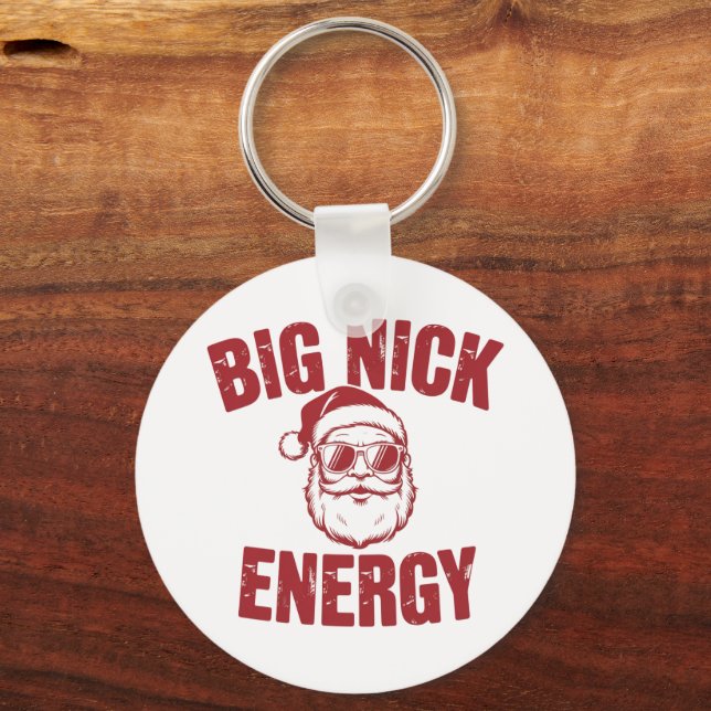 Porte-clés Big Nick Energy Funny Père Noël Rude Christmas Jok (Recto)