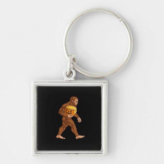 Porte-clés Bigfoot Halloween Trumpkin Citrouille classique (Devant)