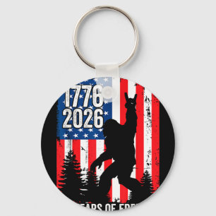 Porte-clés Bigfoot patriotique 250 ans de liberté usa 250e