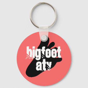Porte-clés Bigfoot yeti sasquatch foot track keychain ATV Big