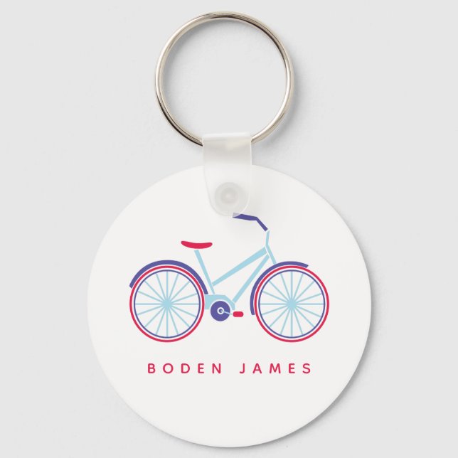 Porte-clés Bike Nom personnalisé Fête personnalisée Favoriser (Recto)