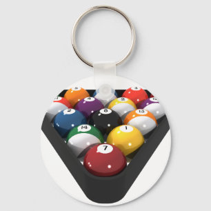 Porte-clés Billard / Boules de billard Remplies :
