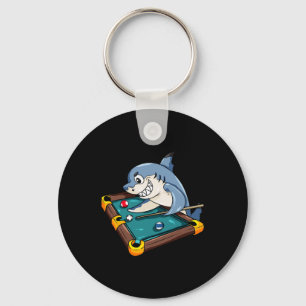 Porte-clés Billard Shark Pool Snooker Player Cadeau
