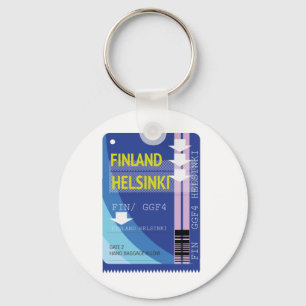 Porte-clés Billets de voyage Finlande Helsinki