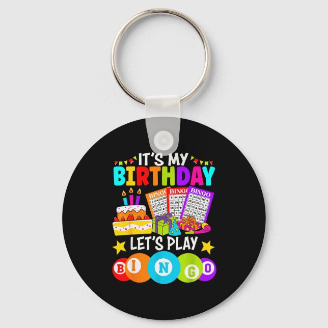 Porte-clés Bingo Player It's My Birthday Let's Play Bingo Xma (Recto)
