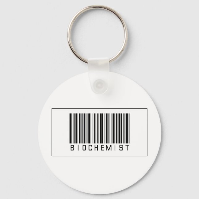 Porte-clés Biochimiste du code barre (Recto)