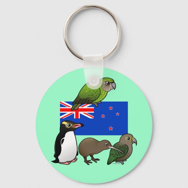 Porte-clés Birdables néo-zélandais (Recto)