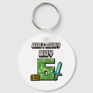 Porte-clés Birthday Boy 6th Birthday I'm 6 Year Old Gamer Pix