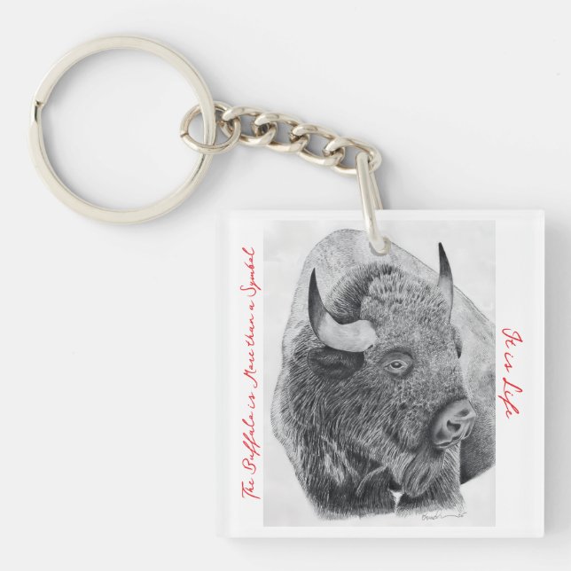 Porte-clés Bison d'Amérique (Devant)