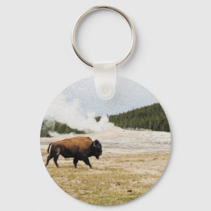 Porte-clés Bison et vieux fidèle