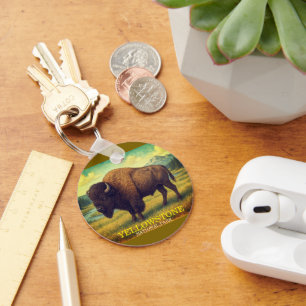 Porte-clés Bisons du Parc national de Yellowstone, Wyoming