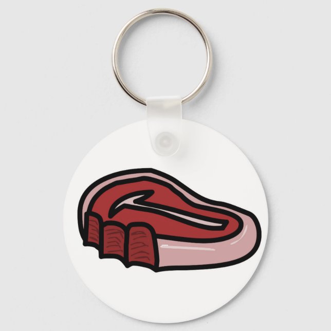 Porte-clés Bitten Steak Viande (Recto)