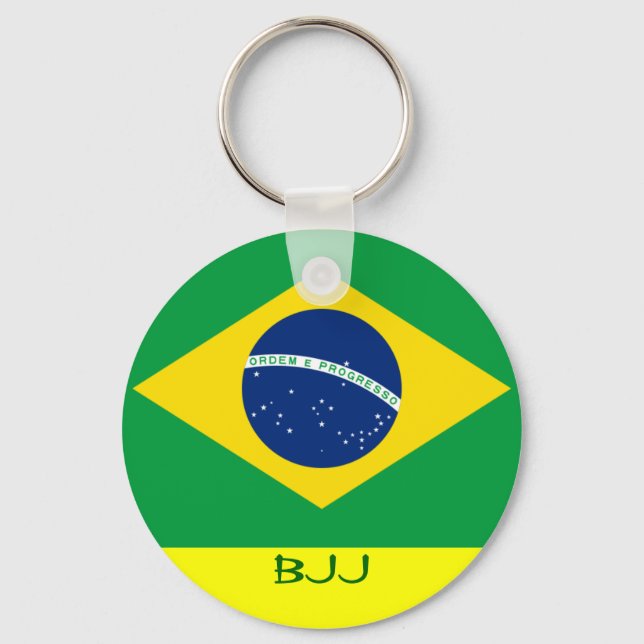 Porte-clés BJJ, Jiu Jitsu, Brésil (Recto)