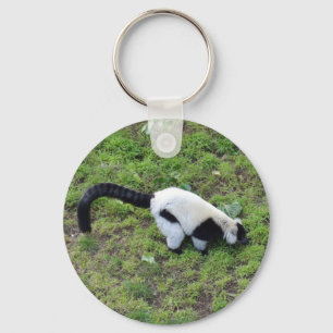 Porte-clés Black-and-white Ruffed Lemur #1 Keychain