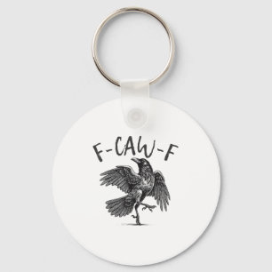 Porte-clés Black Crow, F-caw-f Funny Black Bird