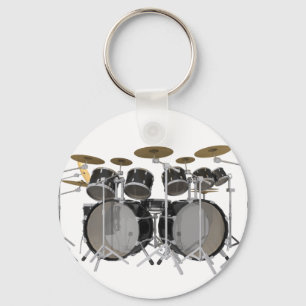 Porte-clés Black Drum Kit: 10 Piece:
