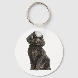 Porte-clés Black Poodle Mom Puppy Dog Dad Fur Mama Puppies