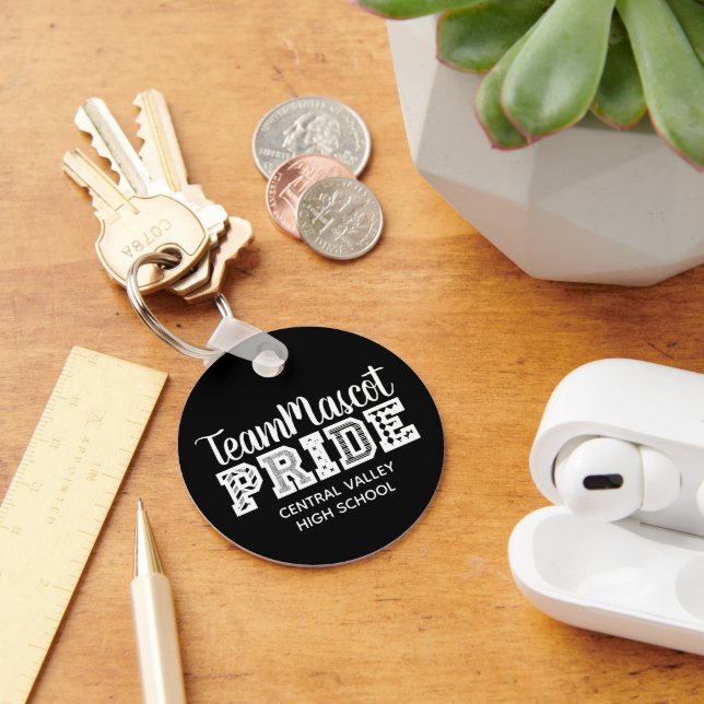 Porte-clés Black School Pride Mascot Nom Porte - clé (Bureau)