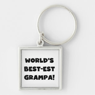 Porte-clés Black Text Les meilleurs t-shirts Grampa du monde