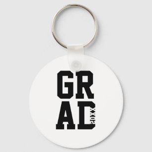 Porte-clés  Black White College Colors Graduation Keepsake 