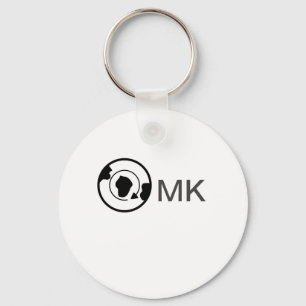 Porte-clés Black world globe ajouter nom monogramme détails d