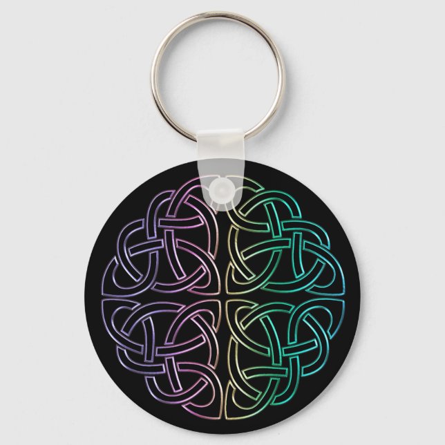 Porte-clés Blacklight Rainbow Celbow Porte - clé de noeud (Recto)