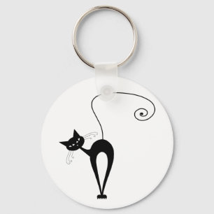 Porte-clés Blacksy Kitty 3 noir