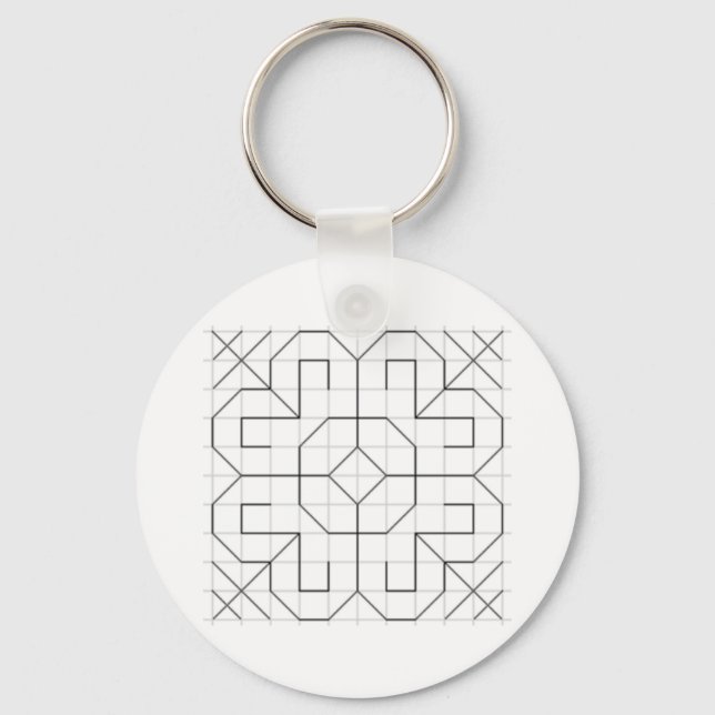 Porte-clés blackwork (Recto)