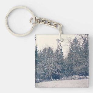 Porte-clés Blanc hiver