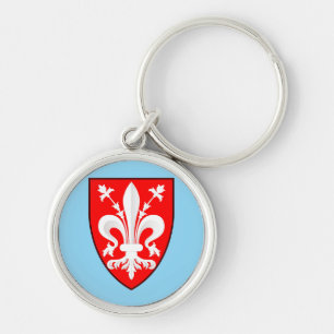 Porte-clés Blason de Florence Lys rouge de Florence