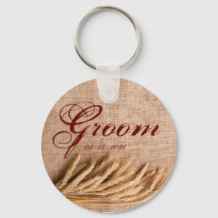 Porte-clés Blé Porte - clé de chambre sur Burlap Sack Country