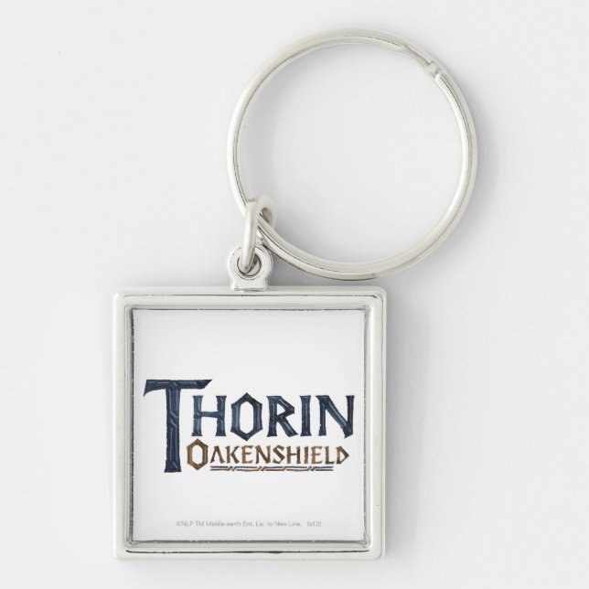 Porte-clés Bleu du logo THORIN OAKENSHIELD™ (Devant)