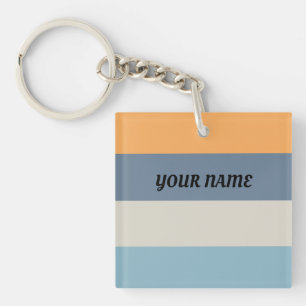 Porte-clés Bleu et orange triés