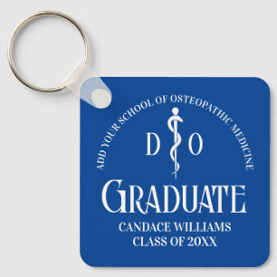 Porte-clés Bleu Ostéopathie Médicale School Graduation Cadeau