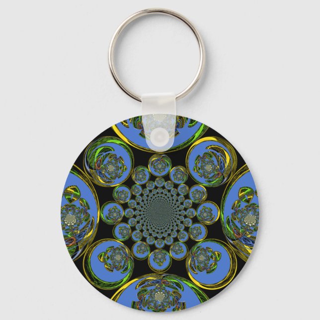 Porte-clés Bleu vintage (Recto)