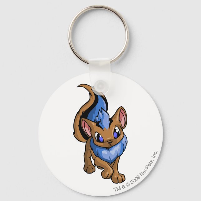 Porte-clés Bleu Xweetok (Recto)